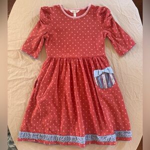 Matilda Jane Girl Spot On Polka Dot Knit Lap Dress size 12